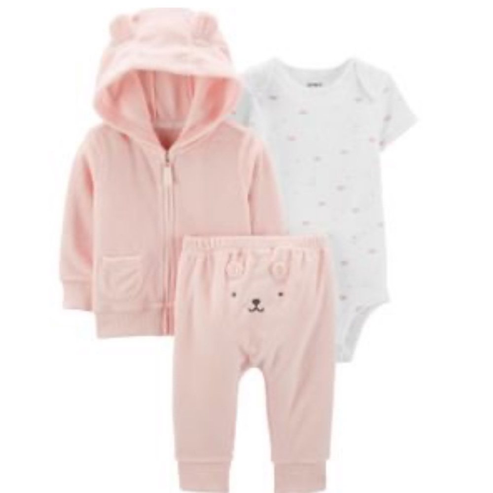 3-Piece Terry Little Jacket Set